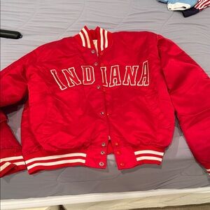 The Pyramid Collection Vintage Red INDIANA Bomber Jacket